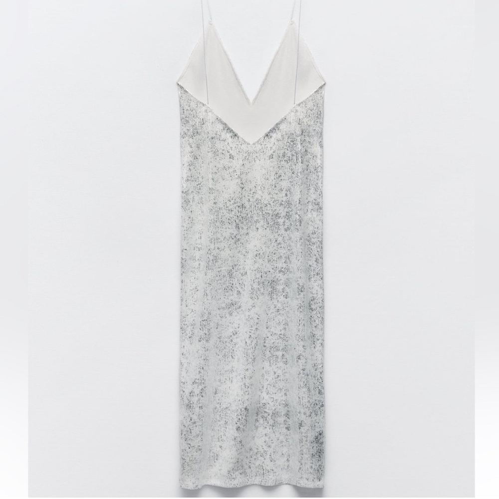 Zara midi slip dress